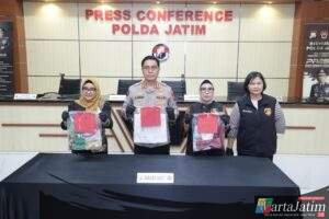 Polda Jatim Amankan Tersangka Kasus Kekerasan Seksual Dua Anak Dibawah Umur