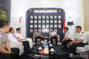 Pererat Koordinasi Kamtibmas, Kapolres Kediri Terima Audiensi Kalapas Kelas IIA Kediri