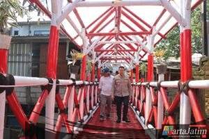 Polres Batu Rampungkan Jembatan Merah Putih Presisi, Akses Warga Kini Lebih Aman