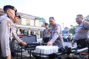 Polisi Humanis Jadi Penekanan Utama Supervisi Ditsamapta Polda Jatim di Kediri Kota