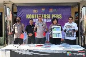 Polres Pasuruan Kota Amankan 4 Tersangka Pengeroyokan Remaja di GOR Untung Suropati