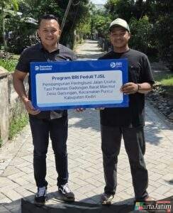 Permudah Akses Petani, BRI Pare Bangun Jalan Usaha Tani di Kecamatan Puncu melalui Program CSR