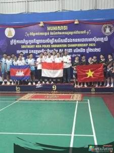 Tim Bulutangkis Polri Raih 4 Medali Emas dan 2 Perak SEA Police Badminton Championship 2026 di Kamboja