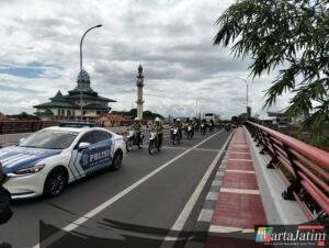 Sinergi TNI-Polri dan Pemkot, Patroli Skala Besar Amankan May Day di Kota Kediri