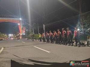 Polres Kediri Kota Intensifkan Patroli Skala Besar, Jaga Kamtibmas Tetap Aman dan Kondusif