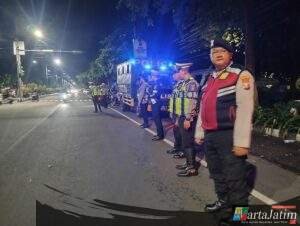 Dalam Rangka Antisipasi Guantibmas, Polres Kediri Kota Intensifkan Patroli KRYD