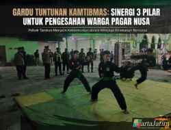 Pengamanan Pengesahan Warga Pagar Nusa, Polsek Tarokan dan Sinergi 3 Pilar Imbau Pentingnya Menjaga Kamtibmas Bersama