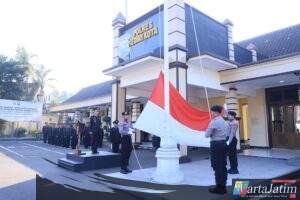 Peringati Hari Lahir Pancasila, Kapolres Kediri Kota Ajak Personel Implementasikan Nilai-Nilai Pancasila