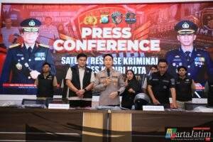 Polres Kediri Kota Ringkus Pelaku Spesialis Pecah Kaca Mobil, Beraksi di 13 TKP Lintas Daerah