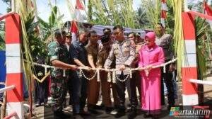 Polres Trenggalek Bangun Jembatan Merah Putih Presisi Penggerak Ekonomi Desa