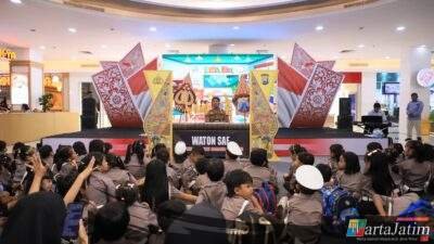 Polres Kediri Kota Gelar Wayang Karton Sarana Edukasi di HKGB ke-74 Tahun 2026