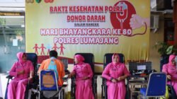 Polri Untuk Masyarakat : Polres Lumajang Gelar Bakti Kesehatan Sambut Hari Bhayangkara ke-80