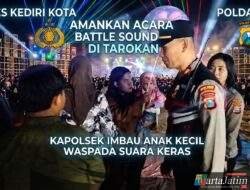 Amankan Acara Battle Sound di Tarokan, Kapolsek Imbau Anak Kecil Waspada Suara Keras