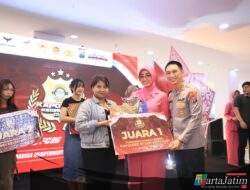 Kapolres Kediri Kota Tutup Pameran dan Bazar UMKM serta Turnamen E-Sport Piala Kapolres dalam Rangka HKGB ke-74 dan Hari Bhayangkara ke-80