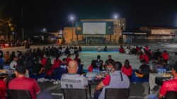 Indonesia Menang 1-0, Nobar Timnas Bersama Polres Kediri Berlangsung Meriah