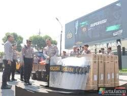 Dit Samapta Polda Jatim Gelar Supervisi di Polres Kediri, Perkuat Kesiapan Personel dan Almatsus