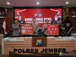 Polres Jember Ungkap Kasus Narkoba Amankan 30 Tersangka dan Ratusan Gram Sabu