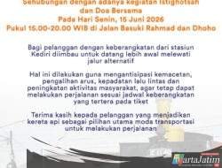 Ada Istighosah di Kediri: Biar Nggak Telat Naik Kereta, Yuk Berangkat Lebih Awal!