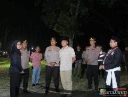 Ratusan Personel Polres Kediri, Kodim 0809 Kediri, Pemkab Kediri, dan Pamter, Kawal Pengesahan Warga Baru PSHT di Sempu
