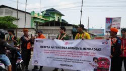Edukasi Humanis di JPL 196 Blitar: KAI Daop 7 Madiun Ajak Pengguna Jalan Disiplin Berlalu Lintas