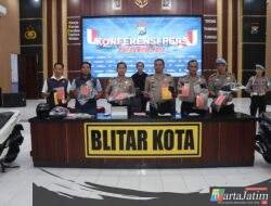 Polres Blitar Kota Amankan Tersangka Komplotan Perampok Lintas Daerah Sasar Minimarket