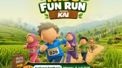 ​Isi Liburan Sekolah, KAI Daop 7 Madiun Hadirkan Booth Edukasi Seru di Kids Fun Run 2026