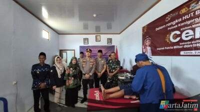 Hari Bhayangkara ke – 80 Polres Blitar Gelar Khitanan Massal Gratis di Kanigoro
