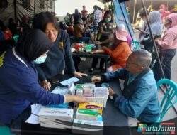 Polresta Malang Kota Gelar Bakkes, 200 Warga Ikuti Cek Kesehatan Gratis di Hari Bhayangkara ke – 80