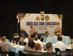 Masuki Semester II, Polres Kediri Evaluasi Kinerja dan Perkuat Pelayanan kepada Masyarakat
