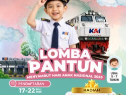 Sambut Hari Anak Nasional, KAI Daop 7 Madiun Gelar Lomba Pantun Berhadiah Rail Academy
