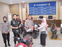 Spesialis Curanmor hingga Pelaku Pembakaran Dibekuk, Lima Motor Curian Dikembalikan ke Pemilik