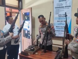 Pastikan Kesiapan dan Keamanan, Kapolsek Tarokan Pimpin Langsung Pengecekan Riil Senpi Inventaris Penjagaan Mako