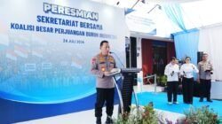Kapolri Meresmikan Sekretariat Bersama Koalisi Besar Perjuangan Buruh Indonesia