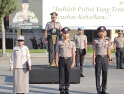 Jelang Alih Tugas, AKBP Bramastyo Titip Semangat Pengabdian kepada Jajaran Polres Kediri