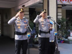 Apel Bersama Penuh Haru, AKBP Anggi Titip Pesan Soliditas kepada Kapolres Baru