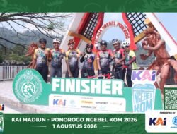 KAI Ngebel KOM 2026 Resmi Dimulai, 500 Pesepeda Ramaikan Madiun–Ponorogo, KAI Berikan Diskon Tiket hingga 20 Persen