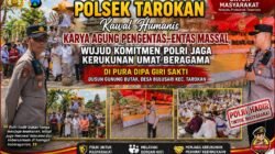 Polsek Tarokan Kawal Humanis Karya Agung Pengentas-Entas Massal, Wujud Komitmen Polri Jaga Kerukunan Umat Beragama