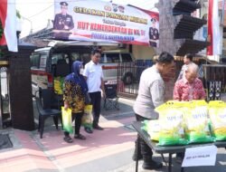 Polres Blitar Kota Gelar Gerakan Pangan Murah Sambut HUT Kemerdekaan RI ke-81