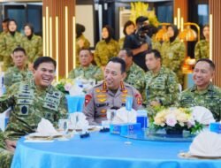 Kapolri Hadiri Silaturahmi Strategis Pimpinan Lembaga Negara di Mabes TNI AL