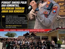 Polsek Tarokan Perkuat Sinergi Sabuk Kamtibmas, Kapolres Kediri Kota Apresiasi Peran Aktif Masyarakat
