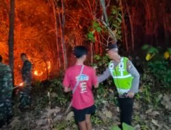 Polres Magetan Tingkatkan Mitigasi Karhutla di Musim Kemarau, Larang Warga Membakar Lahan