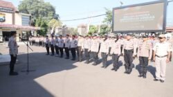 Antisipasi Gangguan Kamtibmas, Polres Kediri Kota Siagakan Personel Hadapi Situasi Kontinjensi