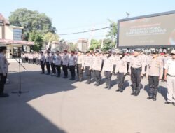 Antisipasi Gangguan Kamtibmas, Polres Kediri Kota Siagakan Personel Hadapi Situasi Kontinjensi