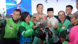 5.150 Pengemudi Ojol Ikuti Gebyar Keselamatan Lalu Lintas Korlantas Polri di Serpong