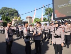 Kapolres Kediri Kota Pimpin Sertijab Kasatlantas, Tekankan Profesionalisme dan Pelayanan Presisi