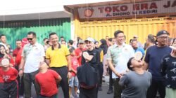 Semarak Kemerdekaan di CFD Jalan Dhoho, Kapolres Kediri Kota Ikuti Lomba Bersama Forkopimda