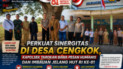 Perkuat Sinergitas di Desa Cengkok, Kapolsek Tarokan Bawa Pesan Humanis dan Imbauan Jelang HUT RI ke-81