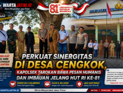 Perkuat Sinergitas di Desa Cengkok, Kapolsek Tarokan Bawa Pesan Humanis dan Imbauan Jelang HUT RI ke-81