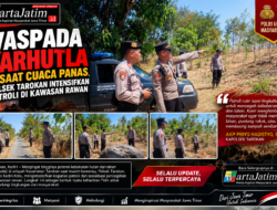 Waspada Karhutla Saat Cuaca Panas, Polsek Tarokan Intensifkan Patroli di Kawasan Rawan
