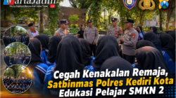Cegah Kenakalan Remaja, Satbinmas Polres Kediri Kota Edukasi Pelajar SMKN 2